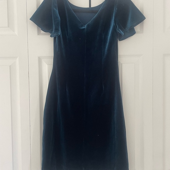 White House Black Market Blue Embellished Sheath Midi Dress - Picture 5 of 5